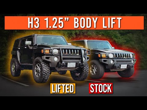 How To Install A 1.25" Body Lift On A Hummer H3