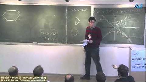 Daniel Harlow (Princeton University) Black Holes and Quantum Information I