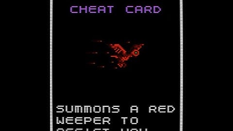 How to unlock the Red Weeper cheat in Nes Godzilla (NGC 0.0.3)