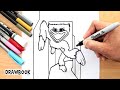 How to draw KISSY MISSY | Poopy Playtime Game