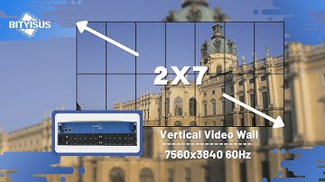 7560x3840 Vertical Rotation 2x7 Video Wall