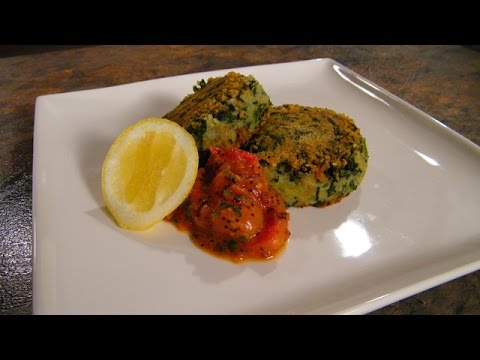 Great  Vegetarian Recipe Spinach and Potato Fritters