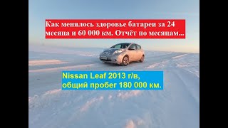 видео: Как изменялось здоровье батареи за два года и 60 000 км. Отчет по месяцам. Leaf 2013 г/в 180 000 км. картинка: Как изменялось здоровье батареи за два года и 60 000 км. Отчет по месяцам. Leaf 2013 г/в 180 000 км.