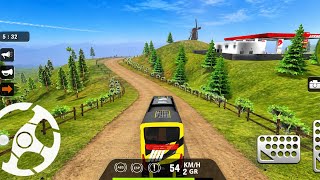 Hill Road Bus Driving Gameplay 🚌 | Dangerous Mountain Road Bus Driving Simulator | 4K Gameplay screenshot 1