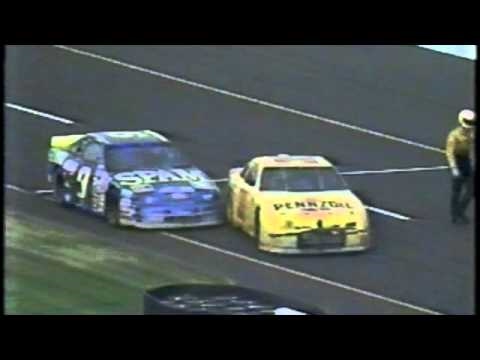 Angry Michael Waltrip vs. Lake Speed Michigan 1995