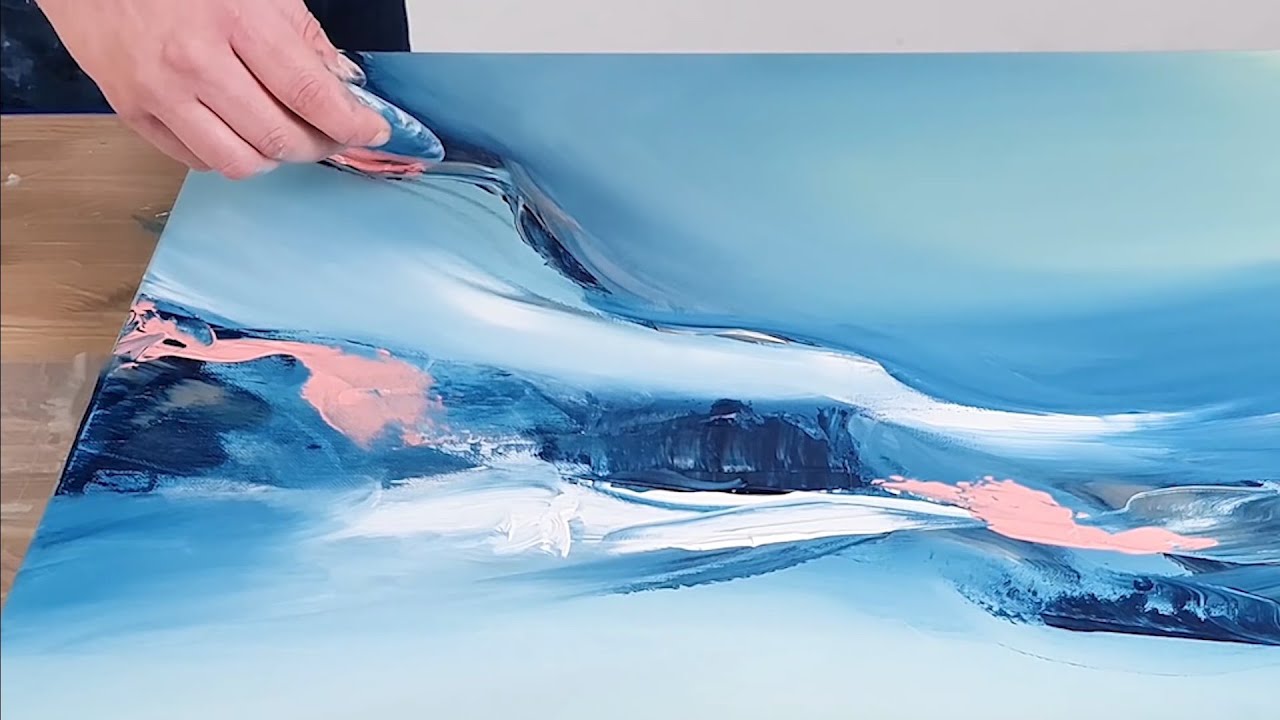 Thick Abstract Acrylic Painting: Tutorial Demo 