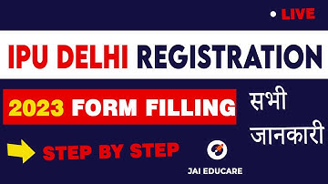IPU DELHI APPLICATION form filling | STEP BY STEP | GGSIPU application form 2023 #ggsipu