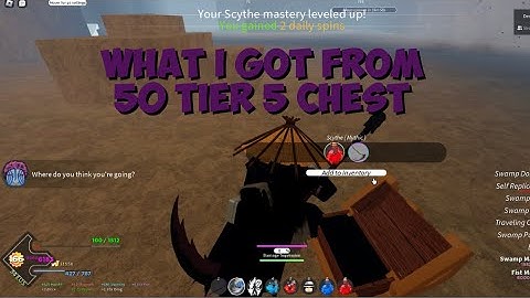 WHAT I GOT FROM 50 TIER 5 CHEST [Project Slayers] UPDATE 1