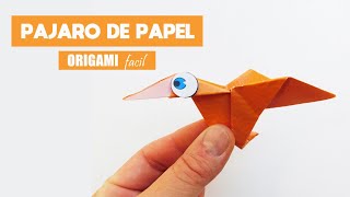 🕊️ COMO HACER un PAJARO de PAPEL paso a paso | ORIGAMI facil