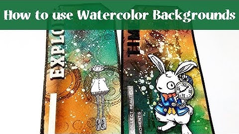 Beginners Mixed Media Tutorial - Use Your Brusho Backgrounds