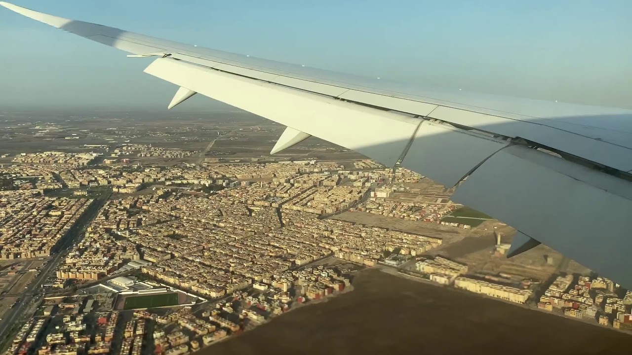 Royal Air Maroc landing in Casablanca. Inbound from JFK New York. YouTube