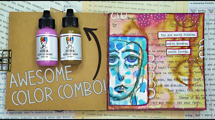 Watery Acrylic Paint Technique for Art Journal Background