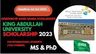 King Abdullah University Scholarship 2023 for International Students in Saudi Arabia (Fully Funded) screenshot 4