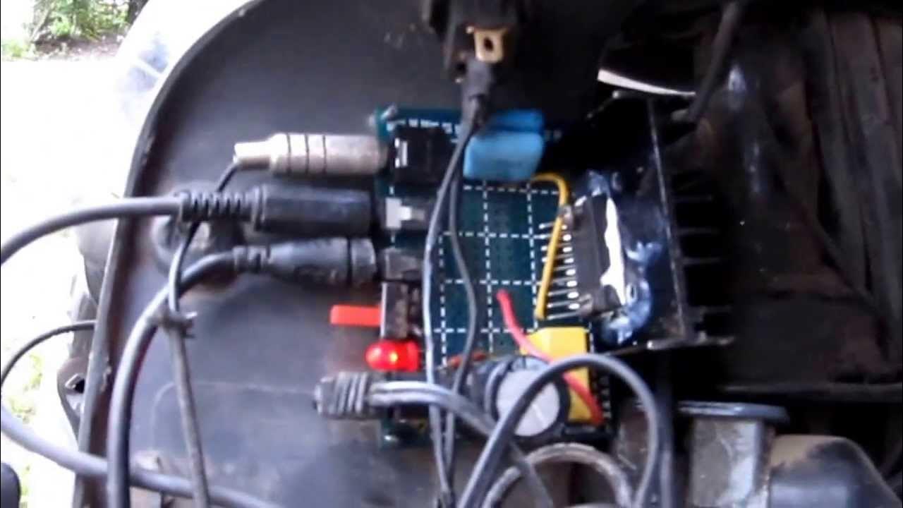 Самодельная аудиосистема на скутер - YouTube