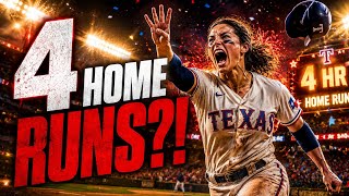 Anya Hit 4 HOME RUNS in One Game