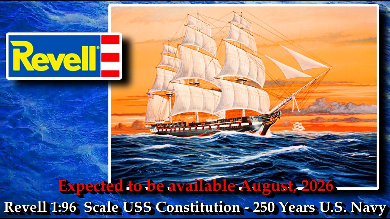 Revell U.S.S. Constitution プラモデル Revell U.S.S. CONSTITUTION 1:96 Scale Model Kit (August 2026