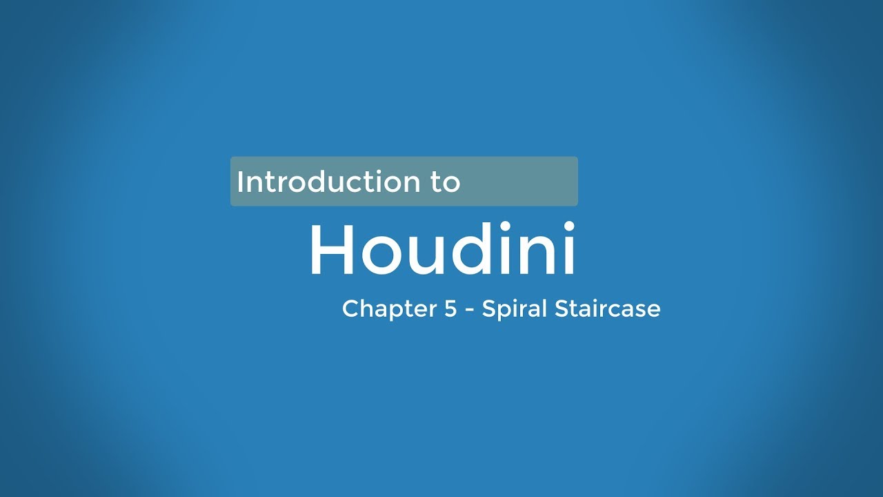 Introduction to Houdini - Chapter 5 - Spiral Staircase - YouTube