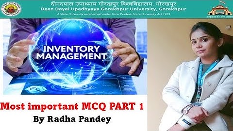 INVENTORY MANAGEMENT | Most Important MCQ B.COM 3rd semester DDU Gorakhpur University