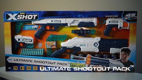 X-Shot Excel Ultimate Shootout Foam Dart Blaster Combo Pack