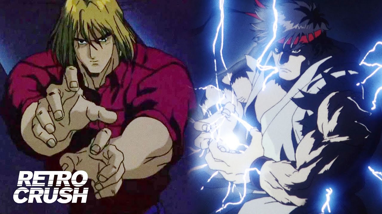 Ryu vs. Ken - All fights from Street Fighter II: The Animated Movie (1994)  - YouTube