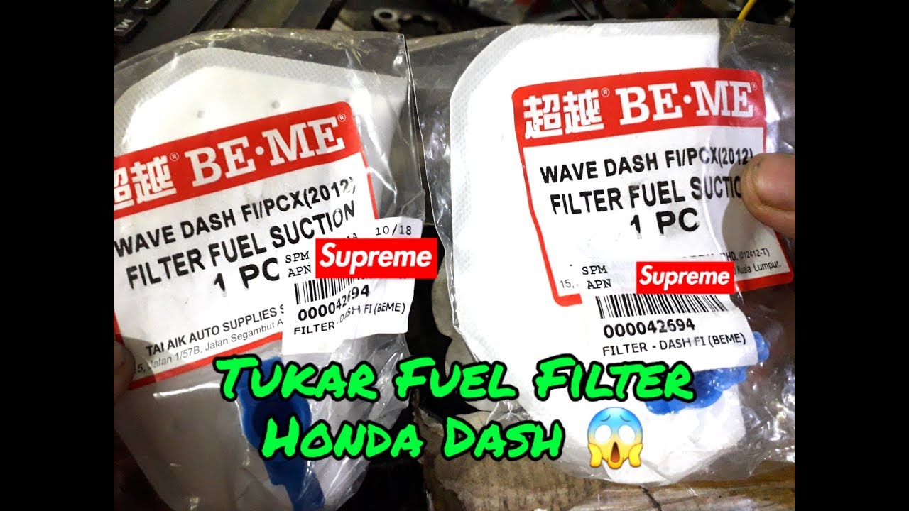 Tukar Fuel Filter Dash 110 FI 😱 YouTube