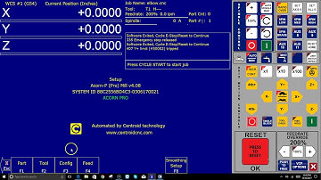 Centroid Acorn CNC Configuration Menu Password How-To Video