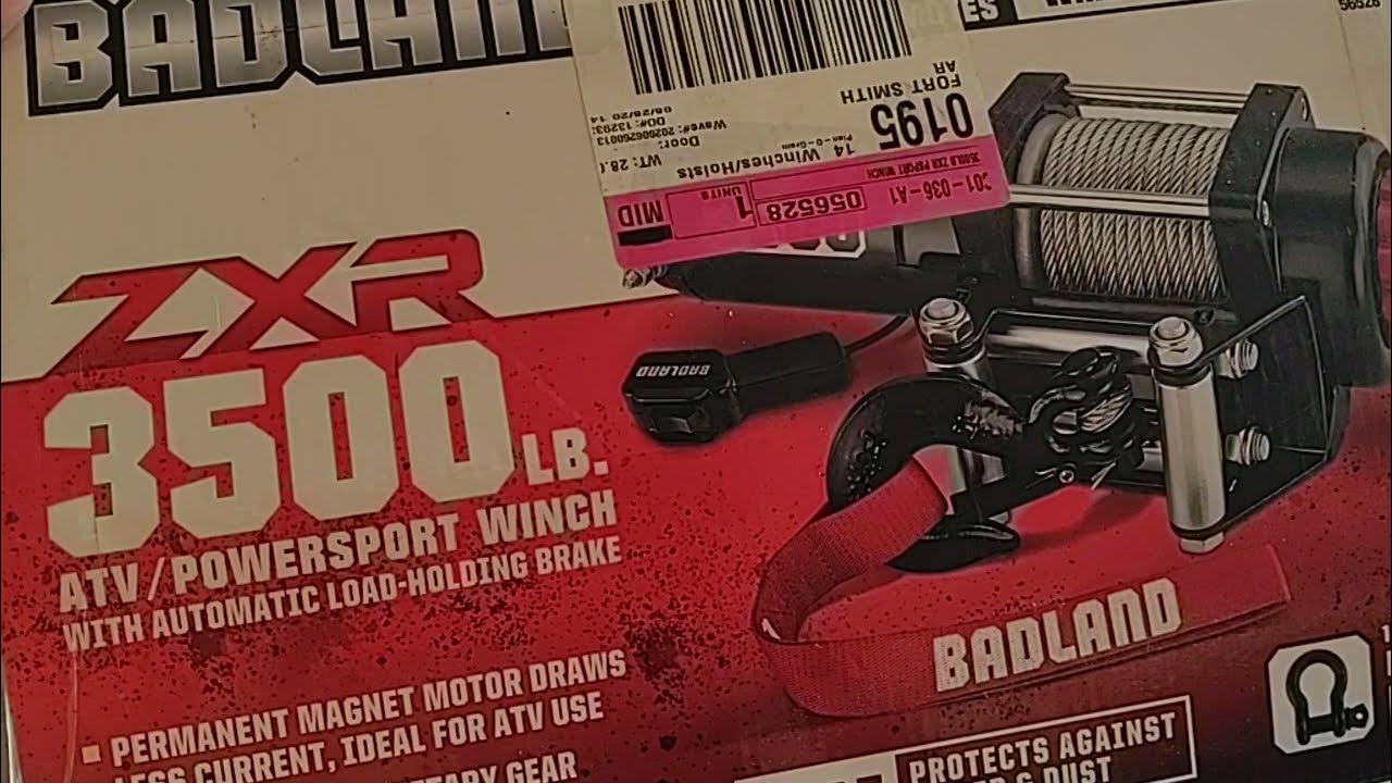 Badland ZXR 3500 Winch YouTube