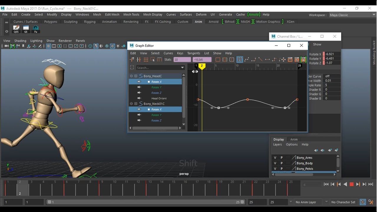 Run Cycle Tutorial part 2 - YouTube