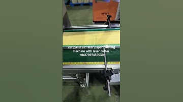 car panel air filter paper pleating machine with laser cutter #filtermakingmachine #pleatingmachine