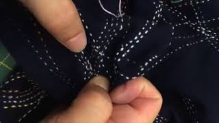 8/3 刺し子配信 (1/2) | インスタグラム | ジャケットの袖は終わらせる。