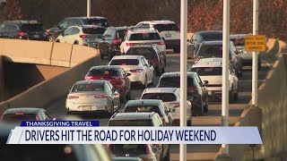 Millions of drivers hit the road on Thanksgiving Eve