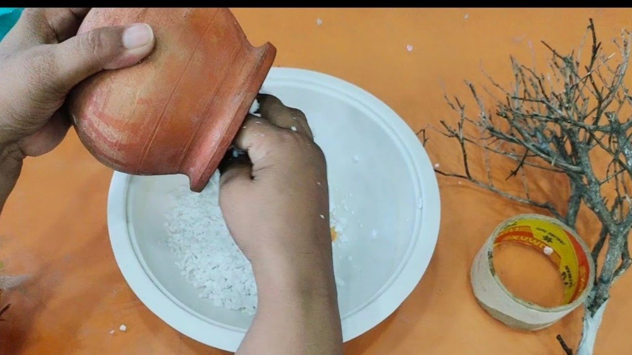waste material craft/miniature garden//How to make a artificial tree //How to make a bonsai tree