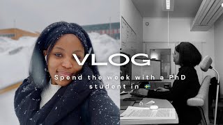 PhD vlog | Spend the week with a PhD in Luleå Sweden 🇸🇪