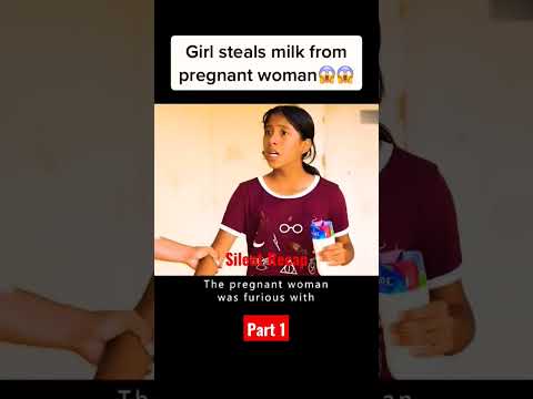 Girl steals milk