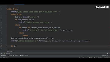 Como fazer um Jogo da Forca em Python 2.0