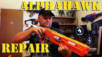 Repair of Nerf Alpha Hawk.