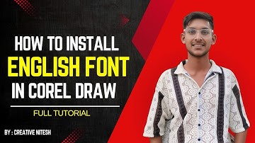Corel Draw में English Fonts कैसे Install करें | Stylish Fonts Add करें | Corel Draw Tutorial Part 4