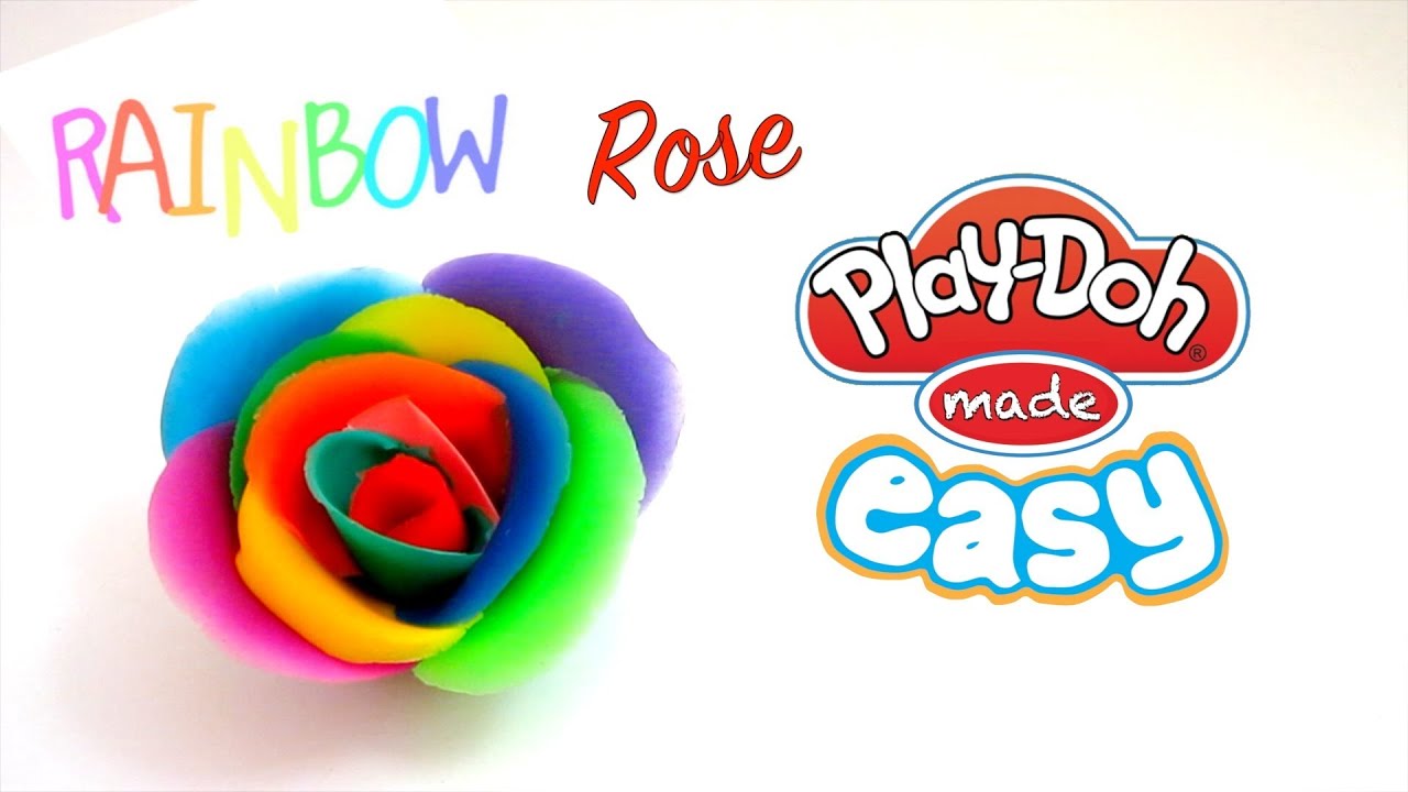 How To Make a Rainbow Rose with PlayDoh! YouTube