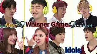 Weekly Idol [Whisper Game Idols]_Infinite_Twice_Bts_Exid, Etc.