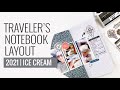 Traveler's Notebook Layout 2021 | DT Everyday Explorers June Release