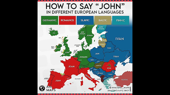 How to say "John" in different European languages! #map #john #europe #language #youtubeshorts