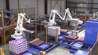 Centralised Robotic Palletising Solutions