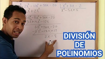 DIVISIÓN DE POLINOMIOS. (Paso a paso).