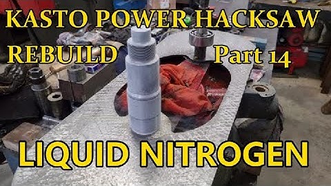 KASTO EBS 400 ELEKTRISCHE IJZERZAAG HERBOUWEN. MET VLOEIBARE STIKSTOF. Deel 14.