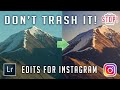 HOW TO EDIT A LANDSCAPE PHOTO FOR INSTAGRAM