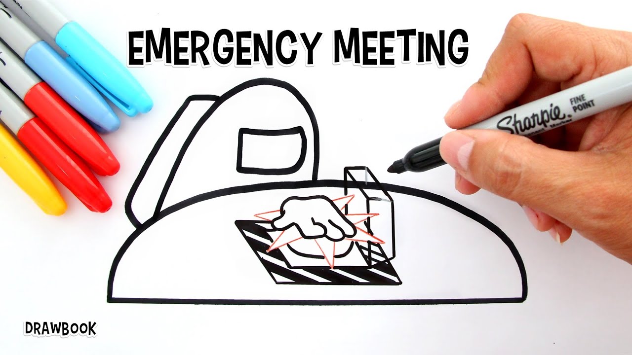 55  Among Us Emergency Meeting Coloring Pages  Free