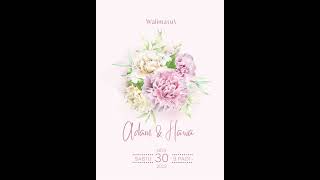 Ecard Kahwin Digital (Sweet Floral)