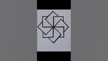 3d drawing spinning block  #dograwings by cells #square overlapping