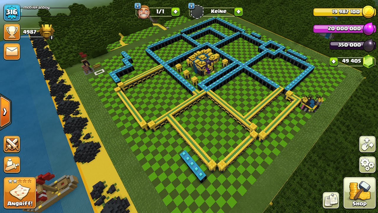 Rathaus 14 Clash of Clans Map in Minecraft! 😍💪 YouTube
