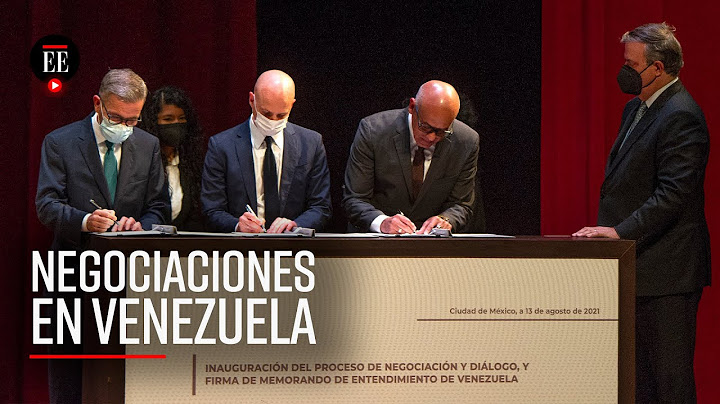 Venezuela: gobierno y oposición acuerdan comenzar diálogo para resolver la crisis - El Espectador